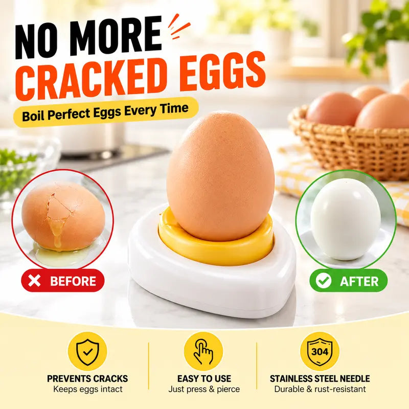 2 Pcs Egg Piercer for Raw Eggs, Hard Boiled Eggs Peeler