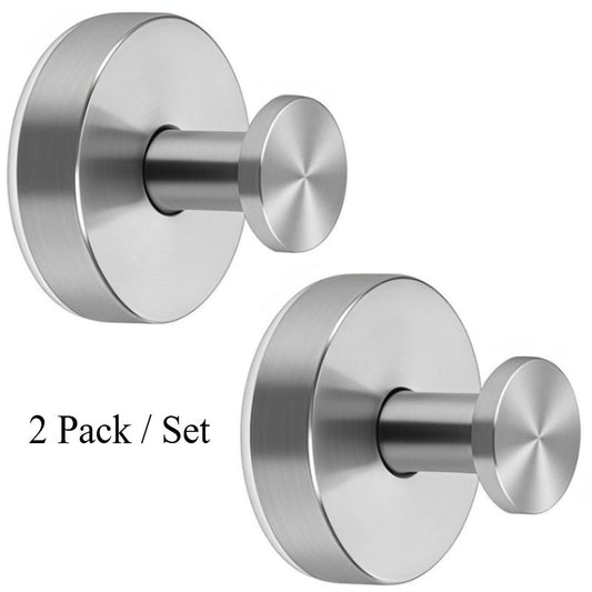 2 PCS Suction Cup Hooks Drill Free Stainless Steel Suction Hooks