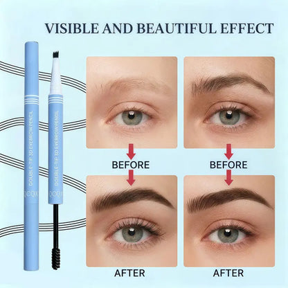 2-in-1 Waterproof Micro-Fork Brow Pen & Tinted Gel Makeups