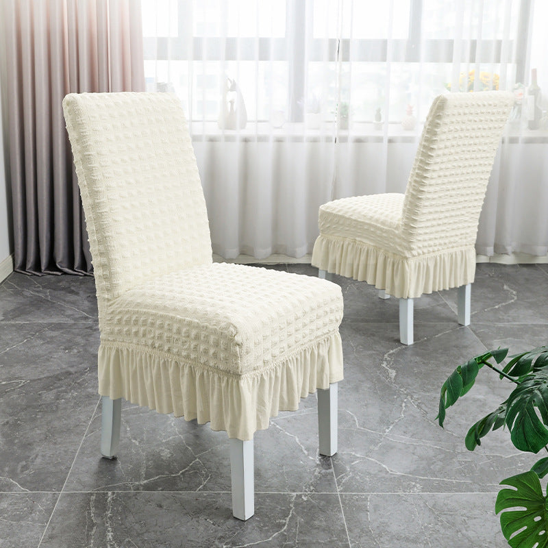 Chair Slipcovers with Skirt for Hotel Home Decor
