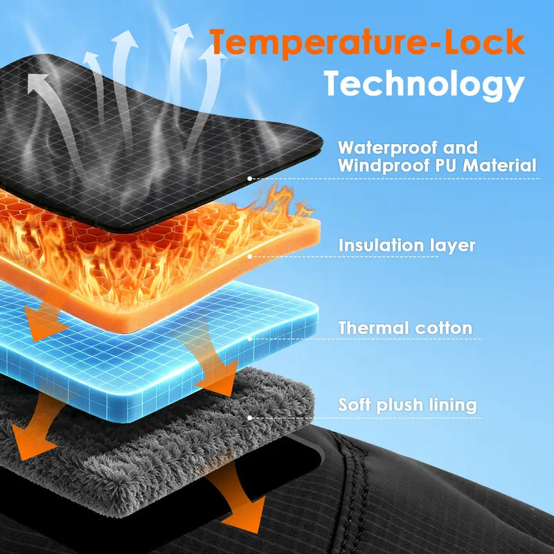 Universal Winter Waterproof and Cold-Proof Gloves - with Insulated Liner