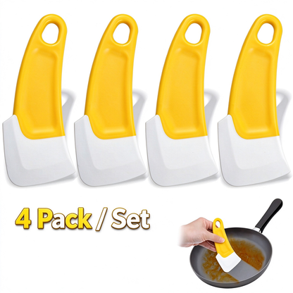 Silicone Kitchen Scrapers – Multi-Purpose Cleaning Tools-4-Pack