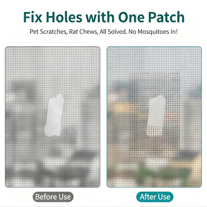 Self-Adhesive Anti-Insect Window Screen Repair Patch
