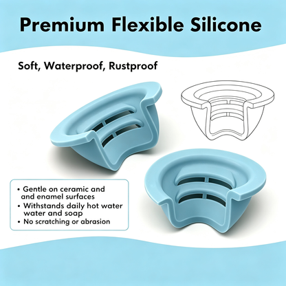 2-Pack Silicone Bathtub Drain Funnel, Small & Large Guard