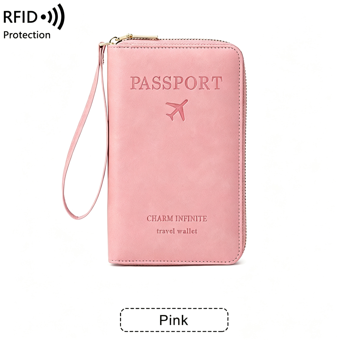 RFID Shield Multi-Functional Wallet-PU Leather Passport Holder