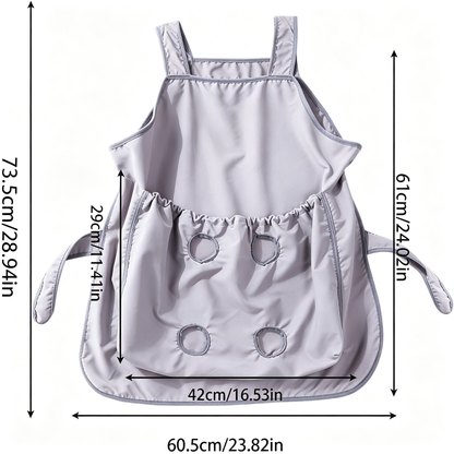 Cat Carrier Apron With Leg Holes, Adjustable Cat Carrier Apron, Cat Sleeping Bag