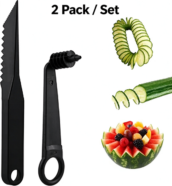 Kitchen Spiral And V-Shaped Tools,Spiral Cutter For Veggies, Fruits