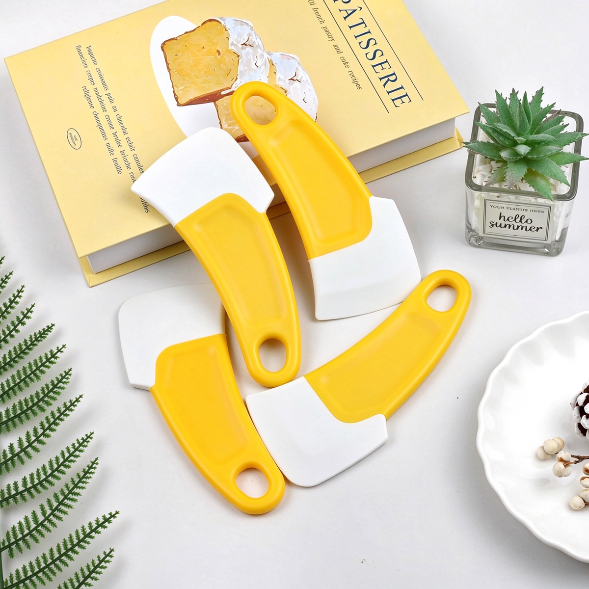 Silicone Kitchen Scrapers – Multi-Purpose Cleaning Tools-4-Pack