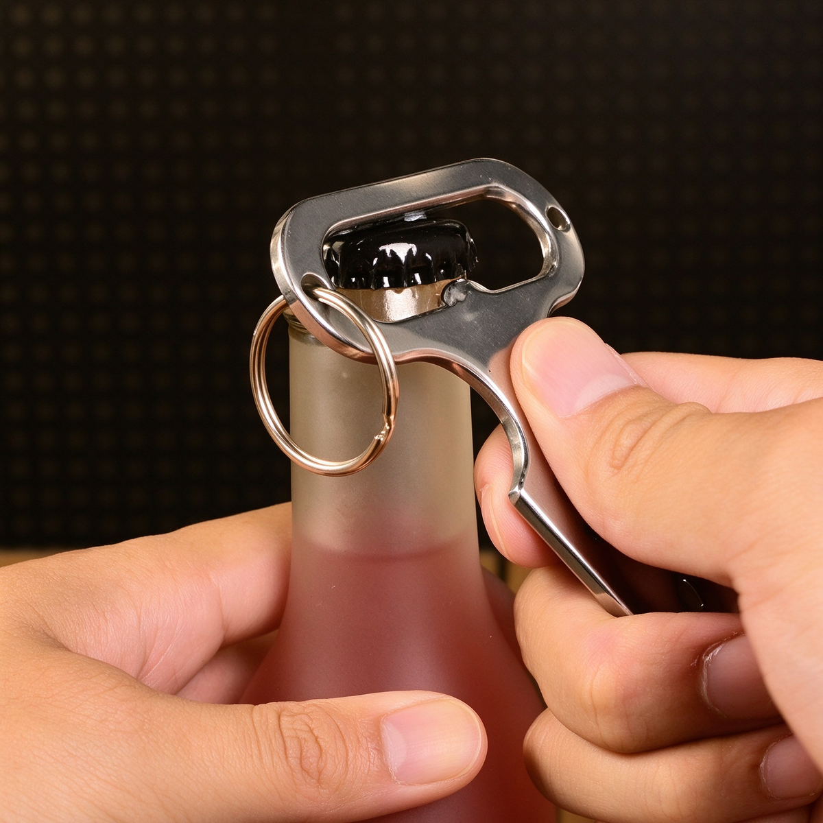 2 Pcs Multi-function Wrench, Stainless Steel, Self-nailing Multitool Keychain