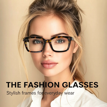 Oversized Square Reading Glasses - Anti-Blue Light Reading Glasses