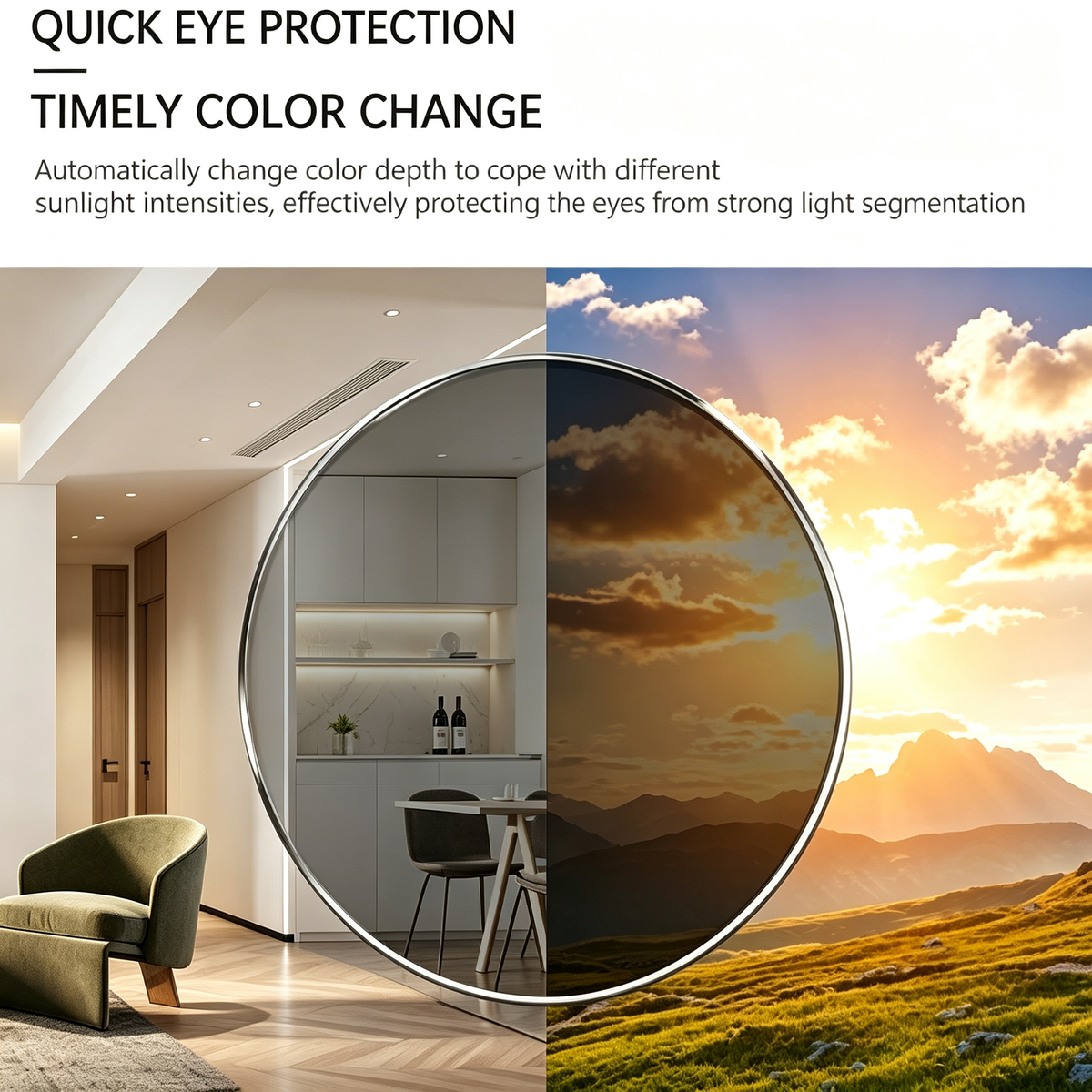 Universal Photochromic Prescription Glasses - Blue Light Protection
