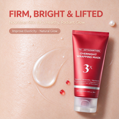 Astaxanthin Overnight Wrapping Peel-Off Mask with Brush, 80ml