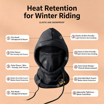 Unisex Adult Solid Color Winter Warm Sports Gear Set