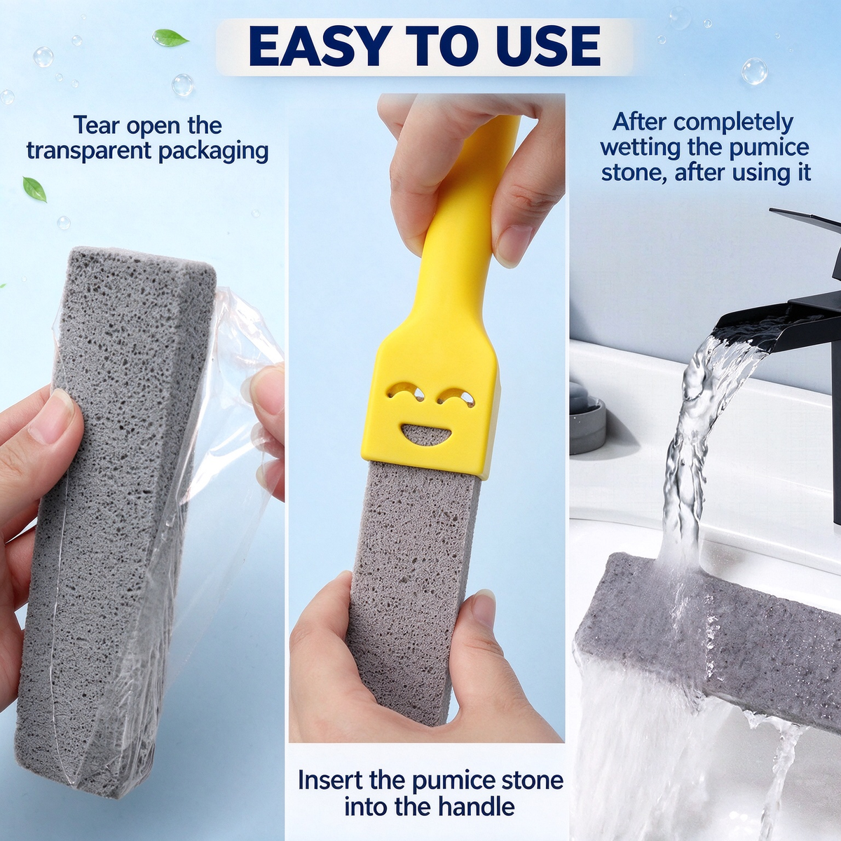 10Pack Pumice Stone Set for Toilet Cleaning ,Removing Limescale Stain