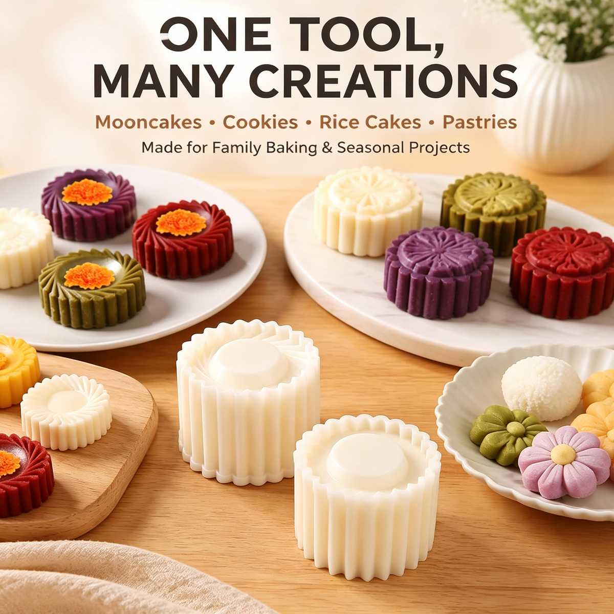 2-Pack Creative Double-Ended Pastry Mold For Dumplings And Cookies
