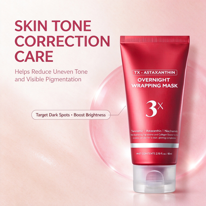 Astaxanthin Overnight Wrapping Peel-Off Mask with Brush, 80ml