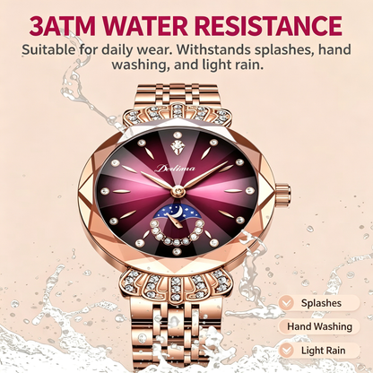 Elegant Quartz Watch With Lluminous Hands