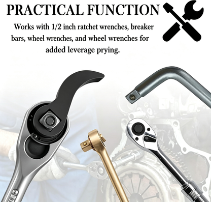 2-Pcs Pry Bar Wrench Adaptor Head