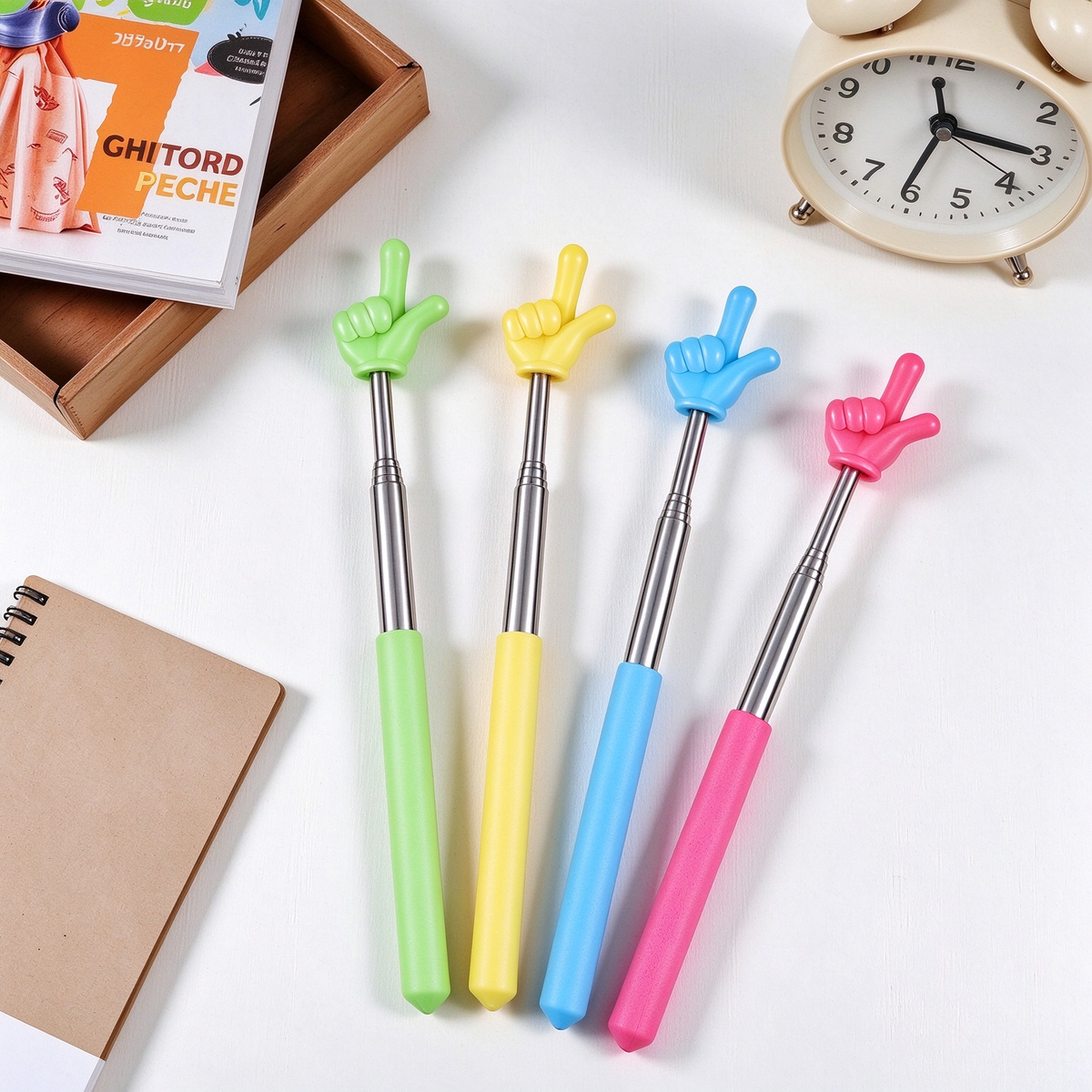 4-Pack Telescopic Finger Indicators - Durable and Sturdy Steel