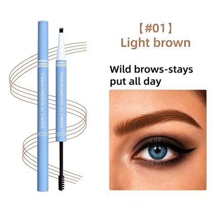 2-in-1 Waterproof Micro-Fork Brow Pen & Tinted Gel Makeups