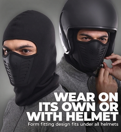 Fleece Full Face Ski Mask - Windproof, Anti-Haze, Soft