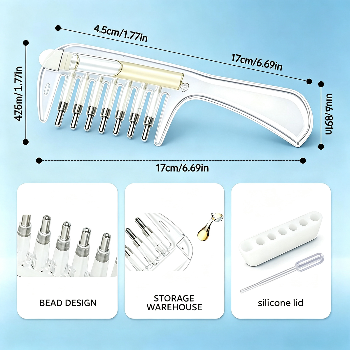 Scalp Liquid Applicator Comb -Hair Root Oil Massage Tool