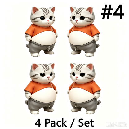 4 Pcs / Set 3D Shiba Inu-Shaped Door Bumper – Silent Soft-Rubber Wall Protector