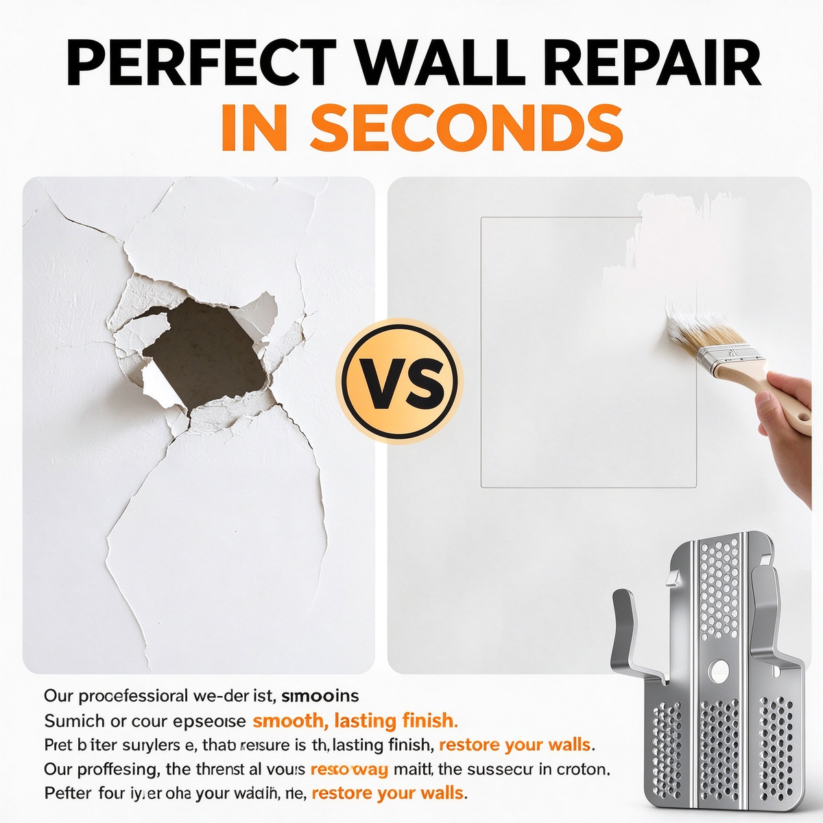 10Pcs Drywall Clips with Screws, Professional Wall Hole Repair Kit