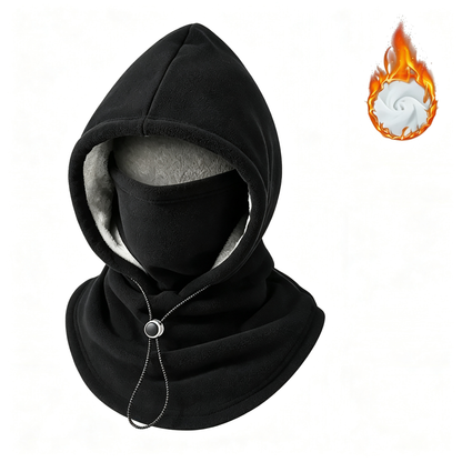 Cold Weather Fleece Balaclava Hat - Thick Fleece, Windproof Full Face Cover