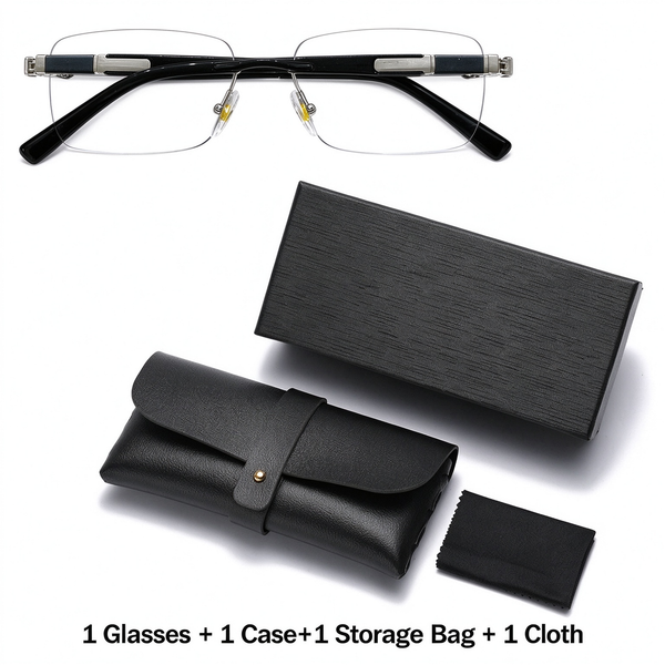 Universal Photochromic Reading Glasses Set - Includes Storage Case