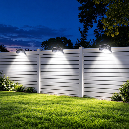 Clip On Solar Lights Outdoor, 60 LEDs  USB & Solar Motion Sensor Clamp On Light