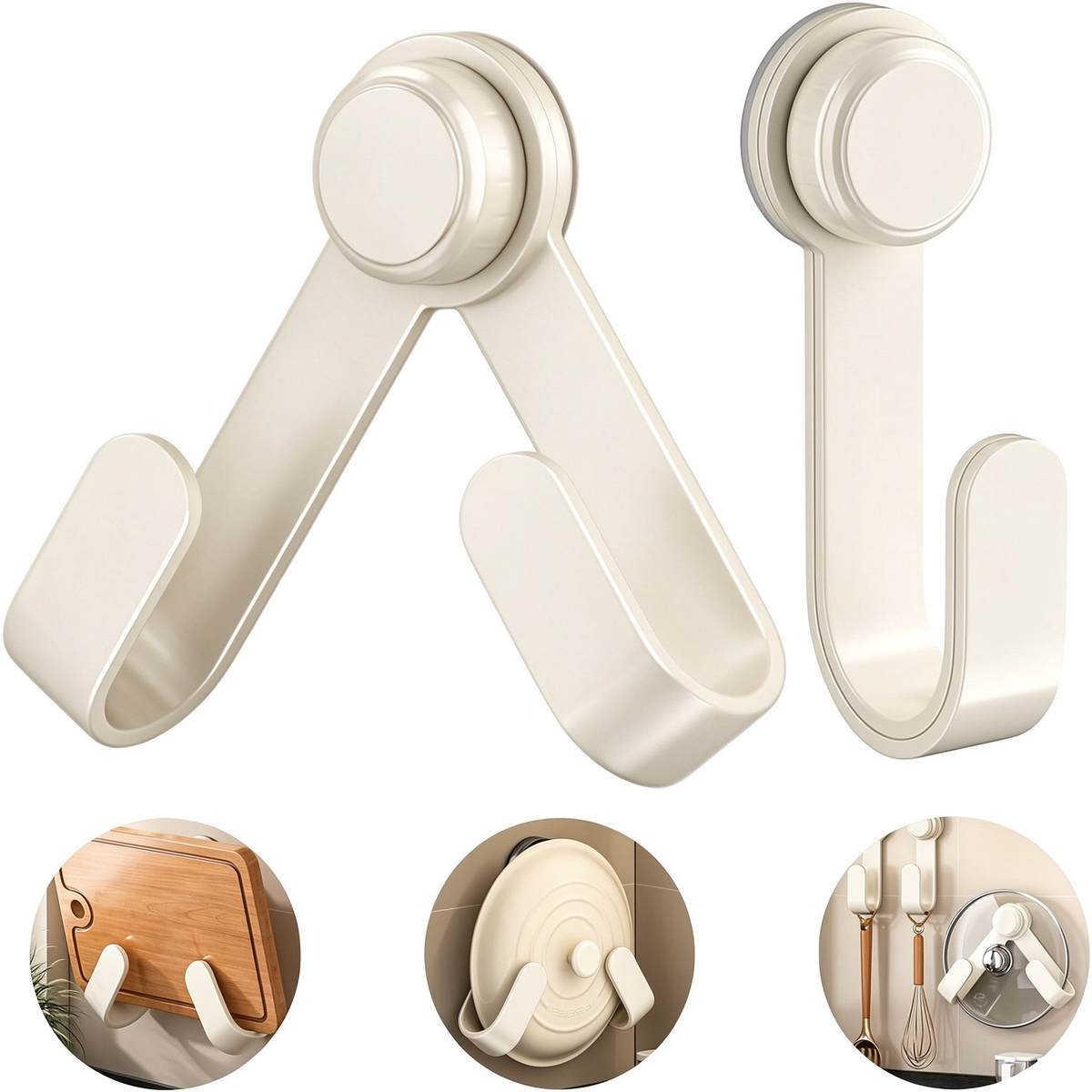 Wall-Mounted Adjustable Pot Lid Rack – No-Drill Space-Saving