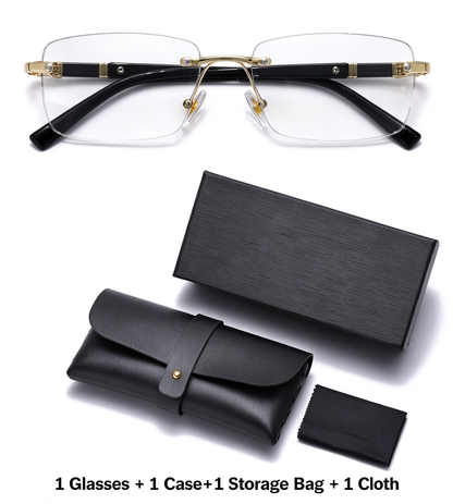 Universal Photochromic Reading Glasses Set - Includes Storage Case