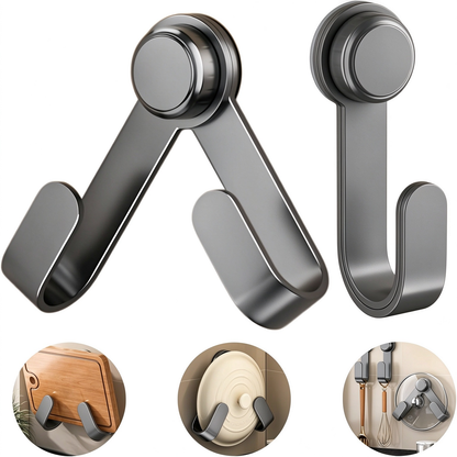 Wall-Mounted Adjustable Pot Lid Rack – No-Drill Space-Saving