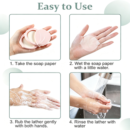 Peach-Shaped Double-Layer Portable Soap Sheet Holder