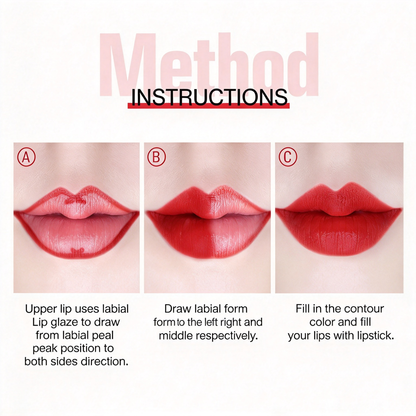 3 Pcs Double Ended Lip Gloss Lipsticks Set Makeup- Matte Long Lasting Waterproof