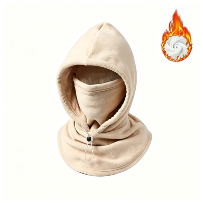 Cold Weather Fleece Balaclava Hat - Thick Fleece, Windproof Full Face Cover