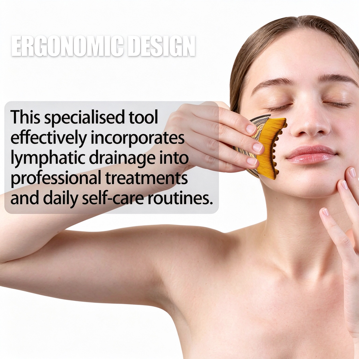 2Pack Lymphatic Contour Face Brush - Double Chin Reducer & Lymphatic Drainage