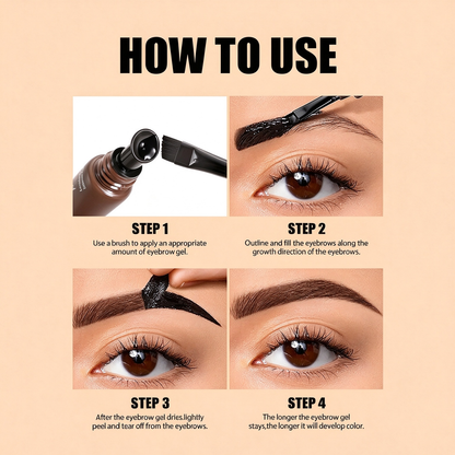 Eyebrow Gel Peel Off, Temporary Eyebrow Gel, Waterproof Brow Gel