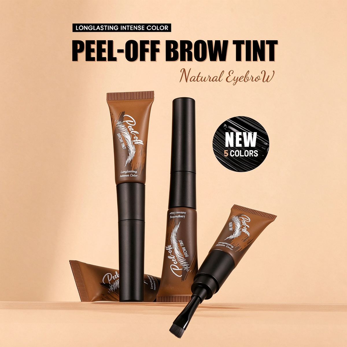 Eyebrow Gel Peel Off, Temporary Eyebrow Gel, Waterproof Brow Gel