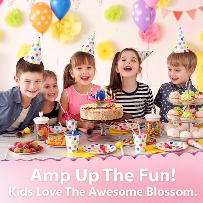 2Pack Rotatable Automatic Blooming Birthday Cake Decoration-with Birthday Song