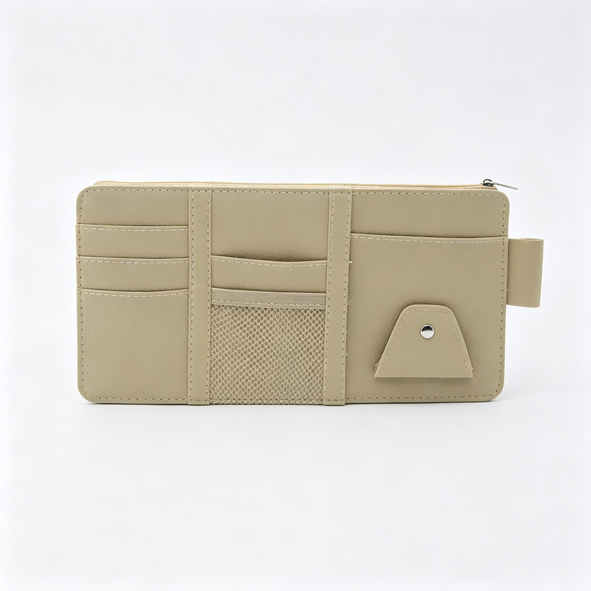 Car Sun Visor Organizer, Auto Car Interior Leather Accessories Storage Pocket