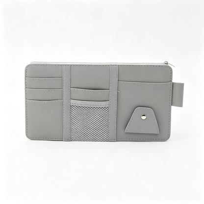 Car Sun Visor Organizer, Auto Car Interior Leather Accessories Storage Pocket