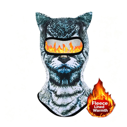 3D Printed Warm Fleece Lining Breathable Polyester Ski Mask