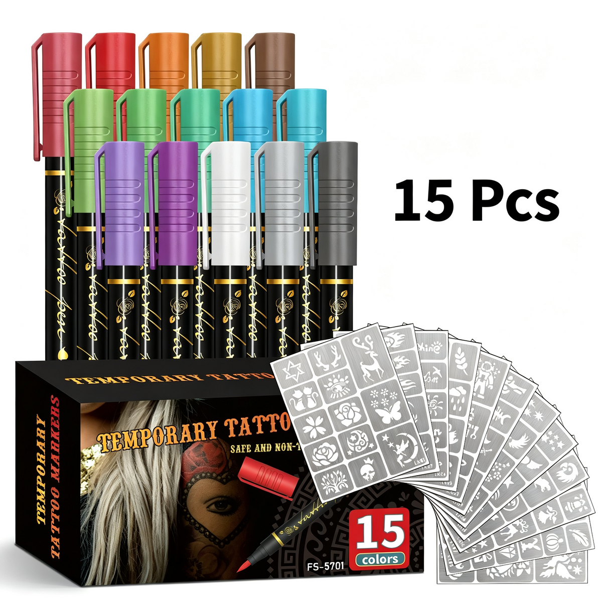Cosmetic Grade Temporary Tattoo Markers For Skin