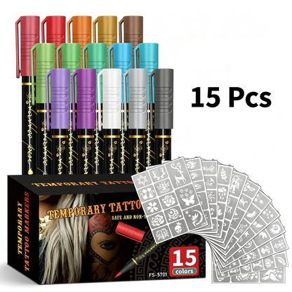 Cosmetic Grade Temporary Tattoo Markers For Skin