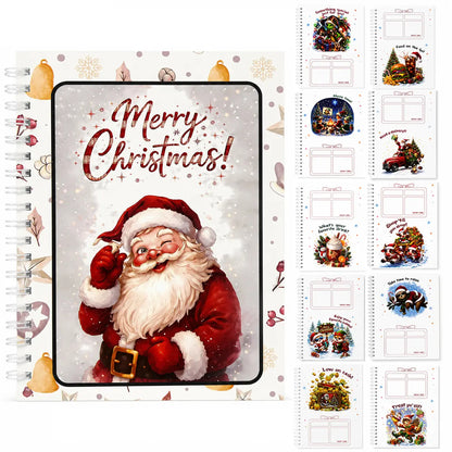 Christmas Gift Card Book-DIY Spiral-Bound Holder Book