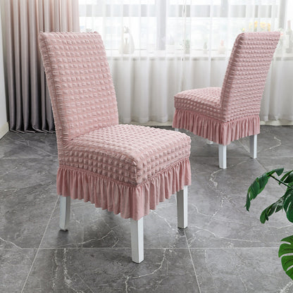 Chair Slipcovers with Skirt for Hotel Home Decor