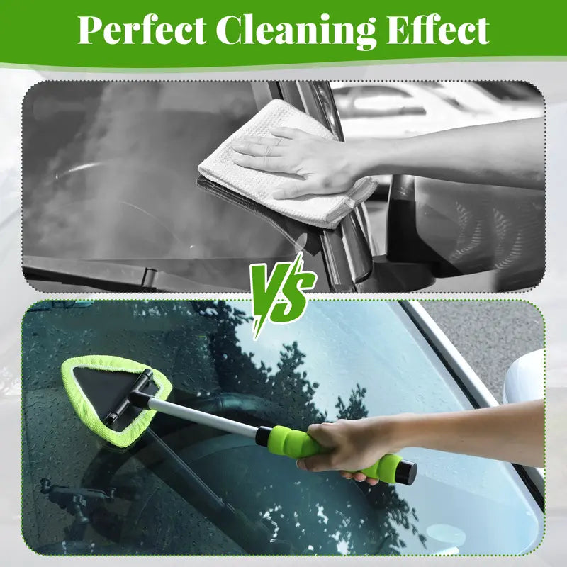 Windshield Cleaning Tool Kit, Microfiber Car Window Cleaner