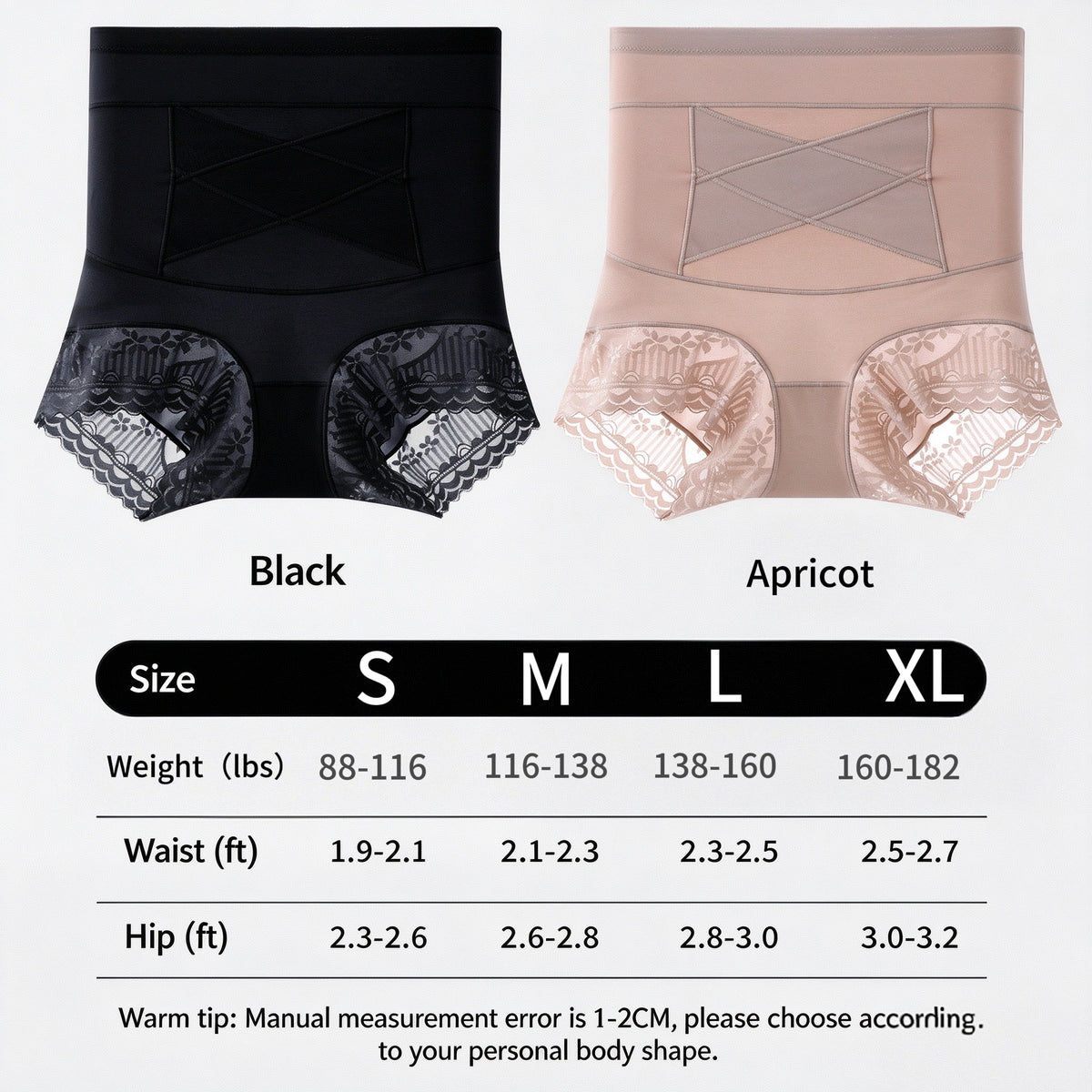 Women's Shaping And Butt-Lifting Panties - Lace Trim Slimming Panties
